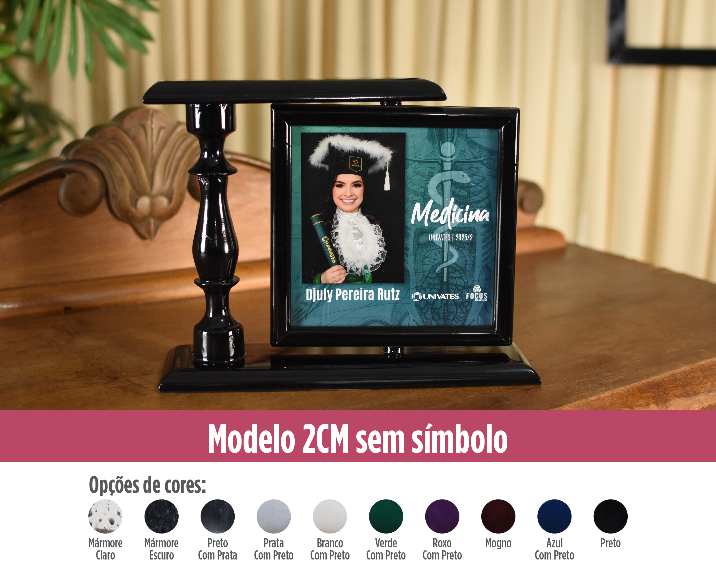 Quadros Solitórios - modelo de quadro de mesa sem símbolo