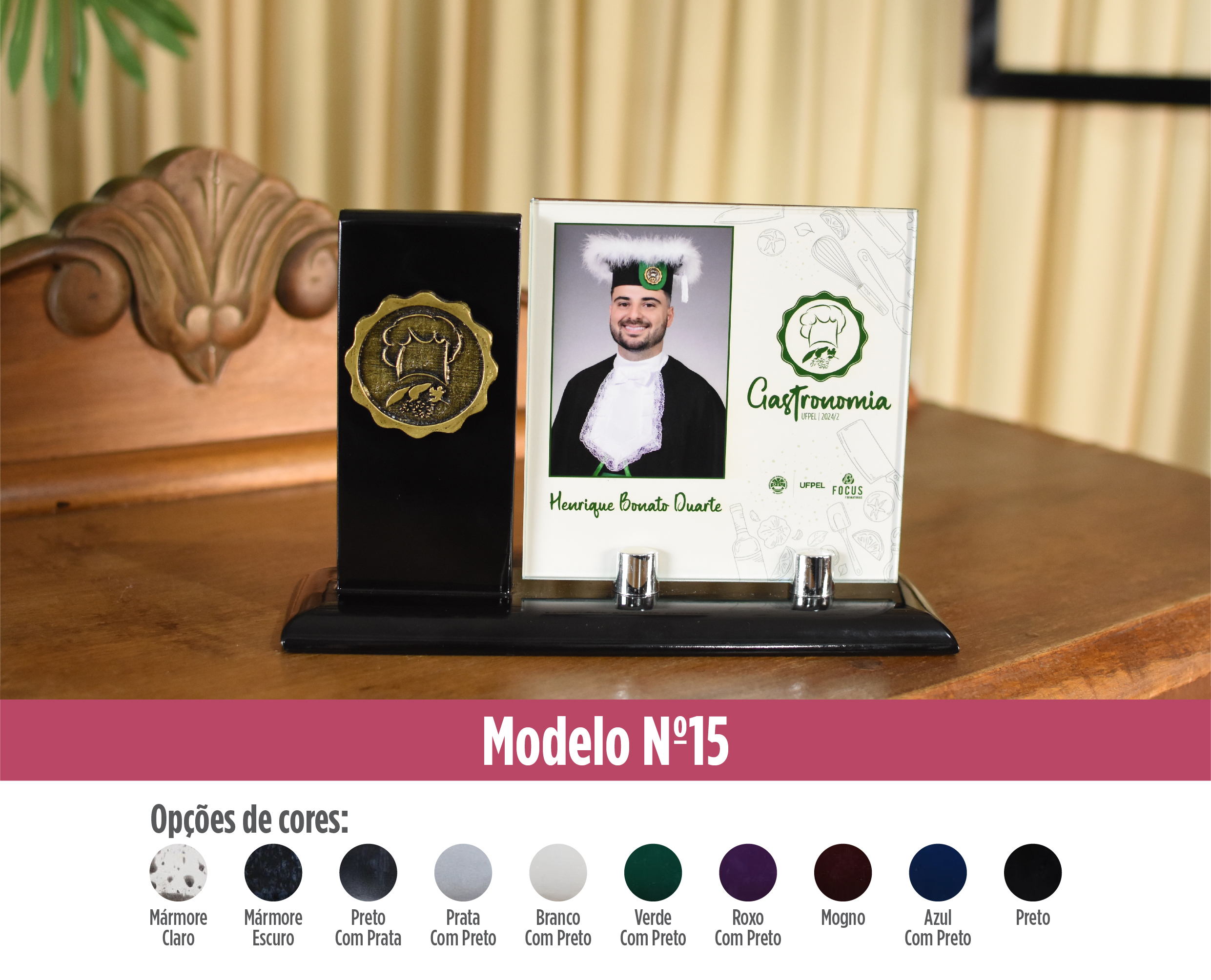 Quadros Solitórios - modelo de quadro de mesa número 15